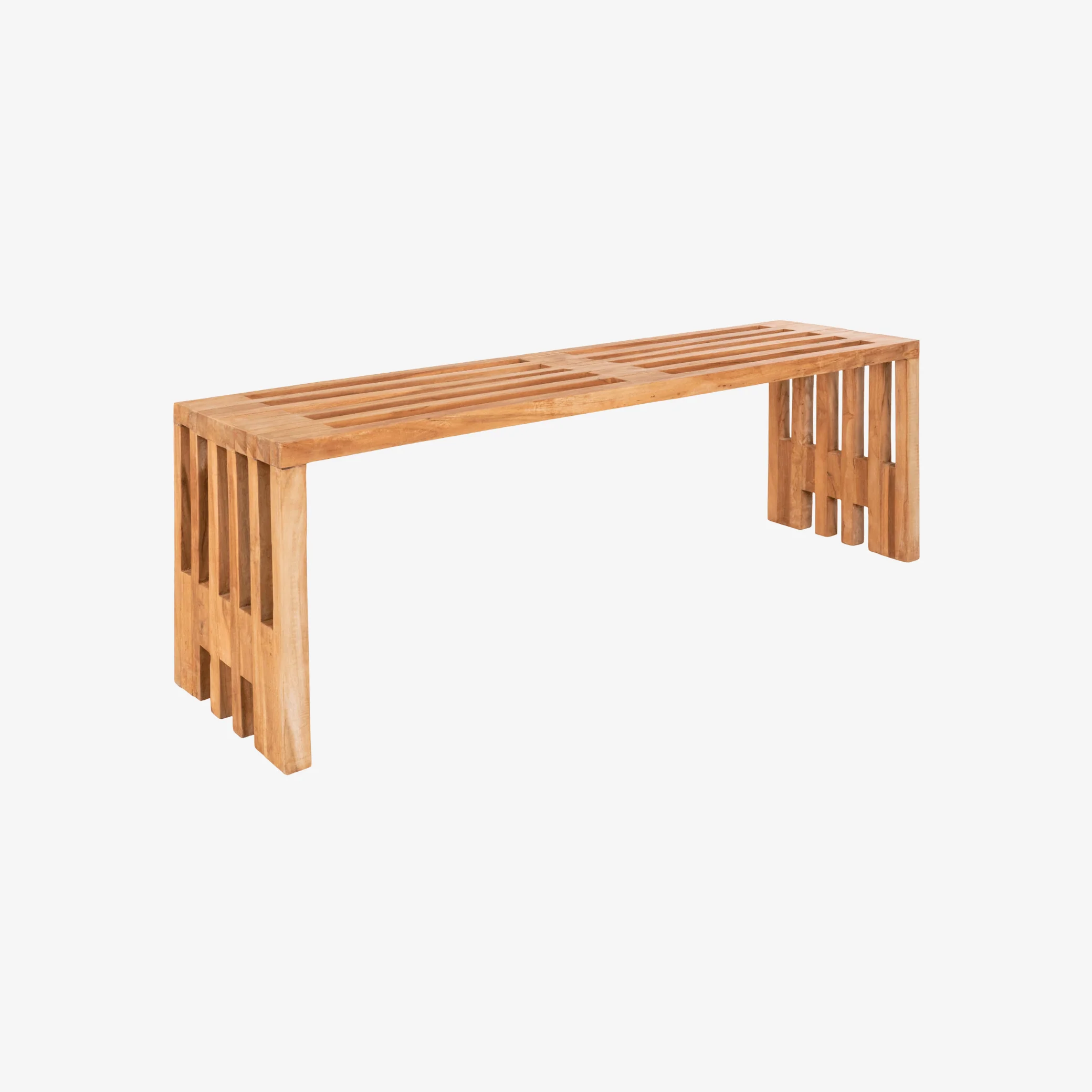 BLENDERA | ספסל מודרני עשוי עץ טיק - Image 3