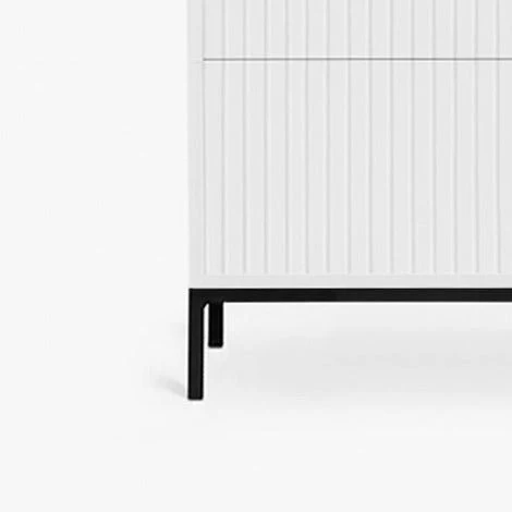 BRIELLA NIGHTSTAND | שידת לילה מעץ ומתכת 50/40 ס"מ, עם מגירות - Image 5
