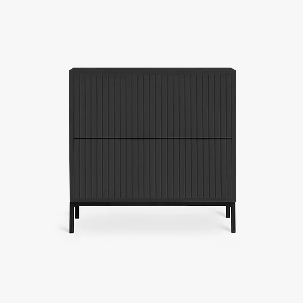 BRIELLA NIGHTSTAND | שידת לילה מעץ ומתכת 50/40 ס"מ, עם מגירות - Image 7