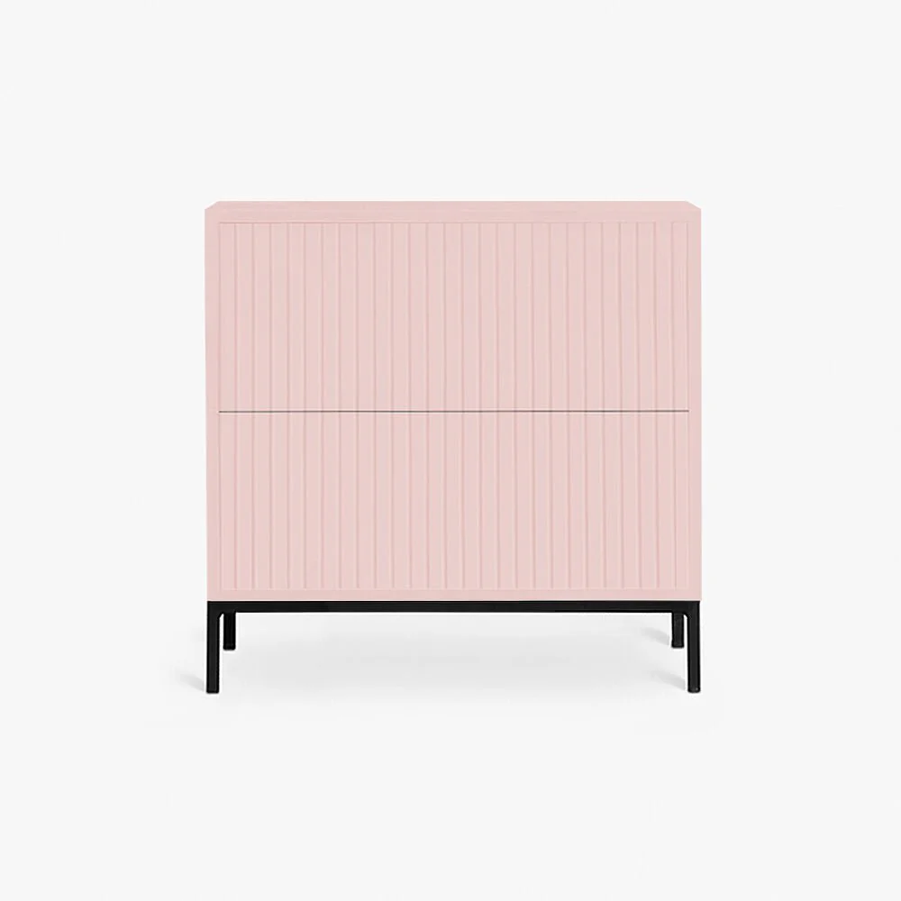 BRIELLA NIGHTSTAND | שידת לילה מעץ ומתכת 50/40 ס"מ, עם מגירות - Image 8