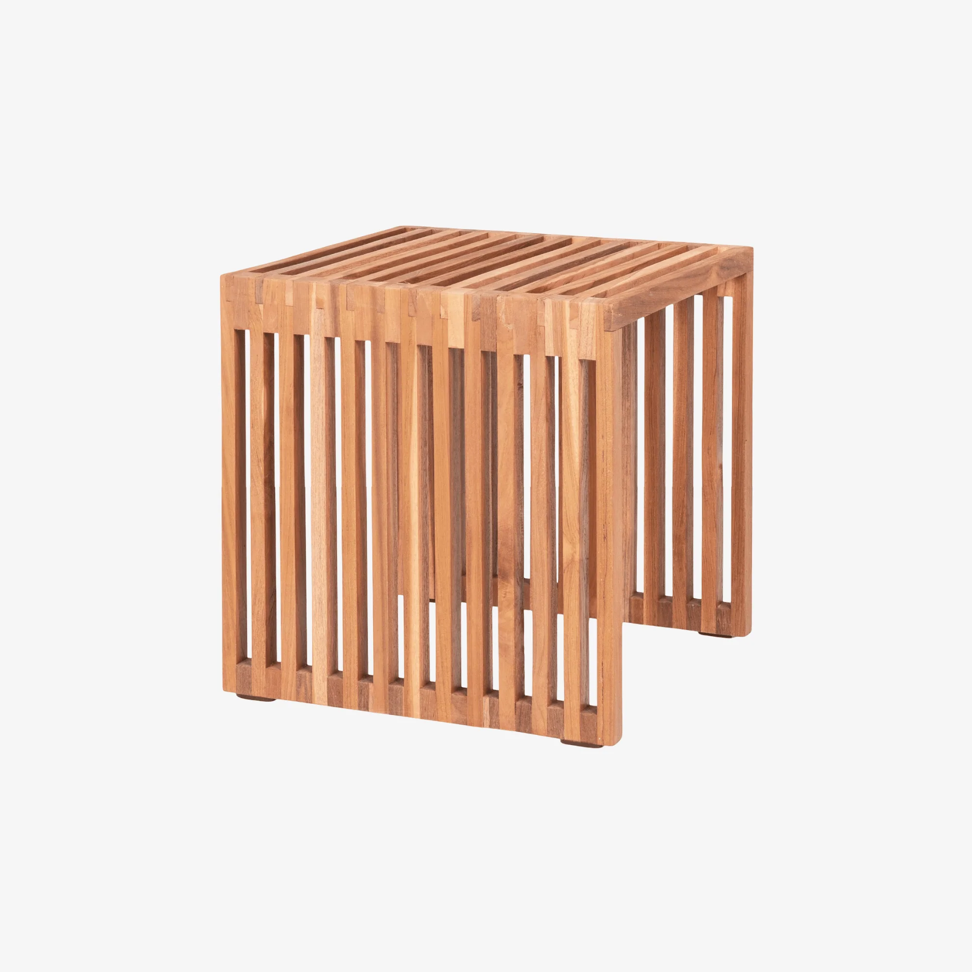FLIZA | שולחן צד ריבועי מעץ מלא, 40/40 ס"מ - Image 2
