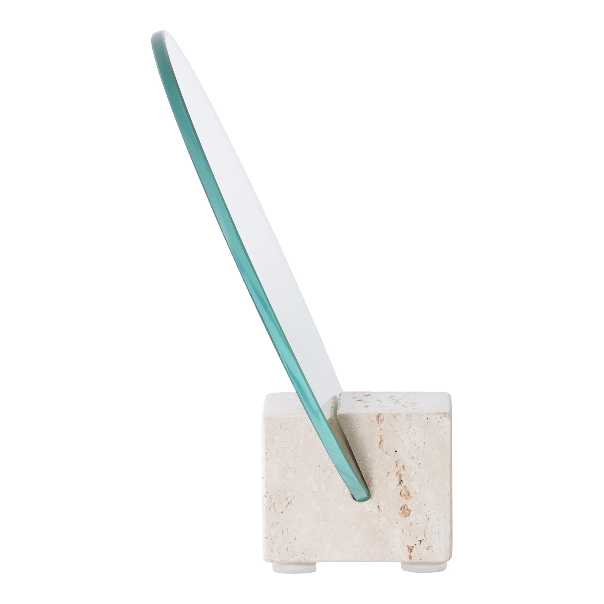 GAGAY | מראת שולחן עגולה בשילוב טרוונטין - Image 4