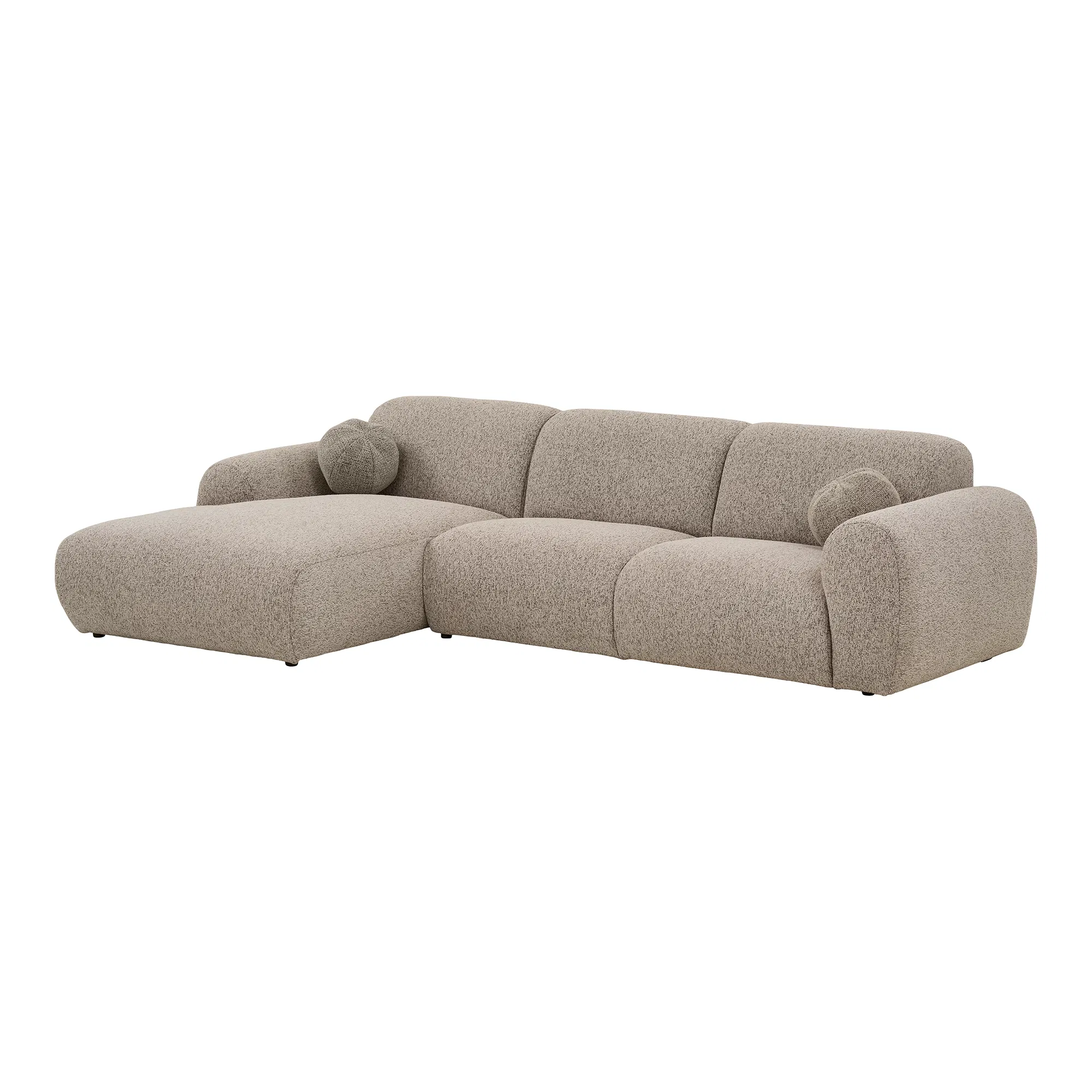 GUDER | ספת שזלונג מרופדת בבד אריג, 300 ס"מ - Image 3