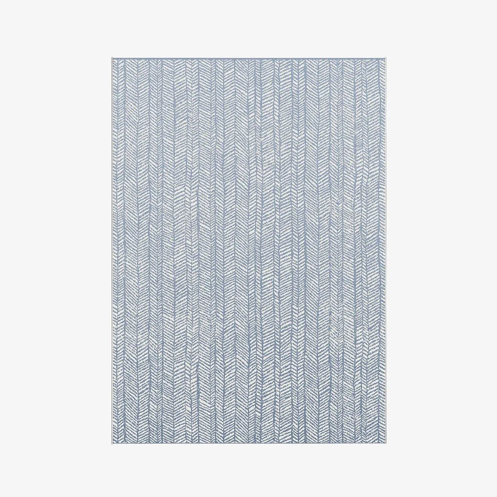 JANNIK | שטיח אקלקטי בגווני כחול ולבן