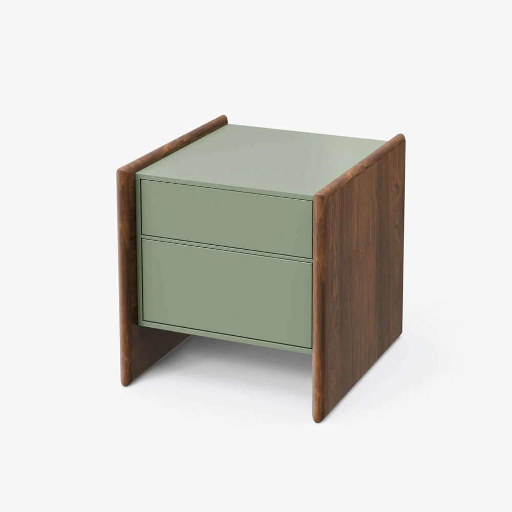 JORNO | שידת לילה מעץ 50/40 ס"מ, עם מגירות - Image 8