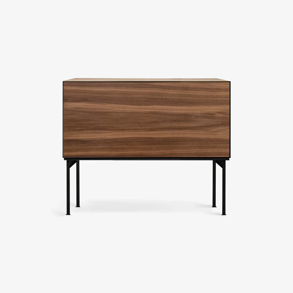 KILMER NIGHTSTAND | שידת לילה מעץ ומתכת 55/40 ס"מ, עם מגירה