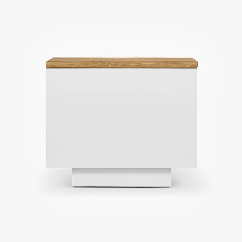 LAMER NIGHTSTAND | שידת לילה מעץ 60/40 ס"מ, עם מדפים סגורים - Image 3
