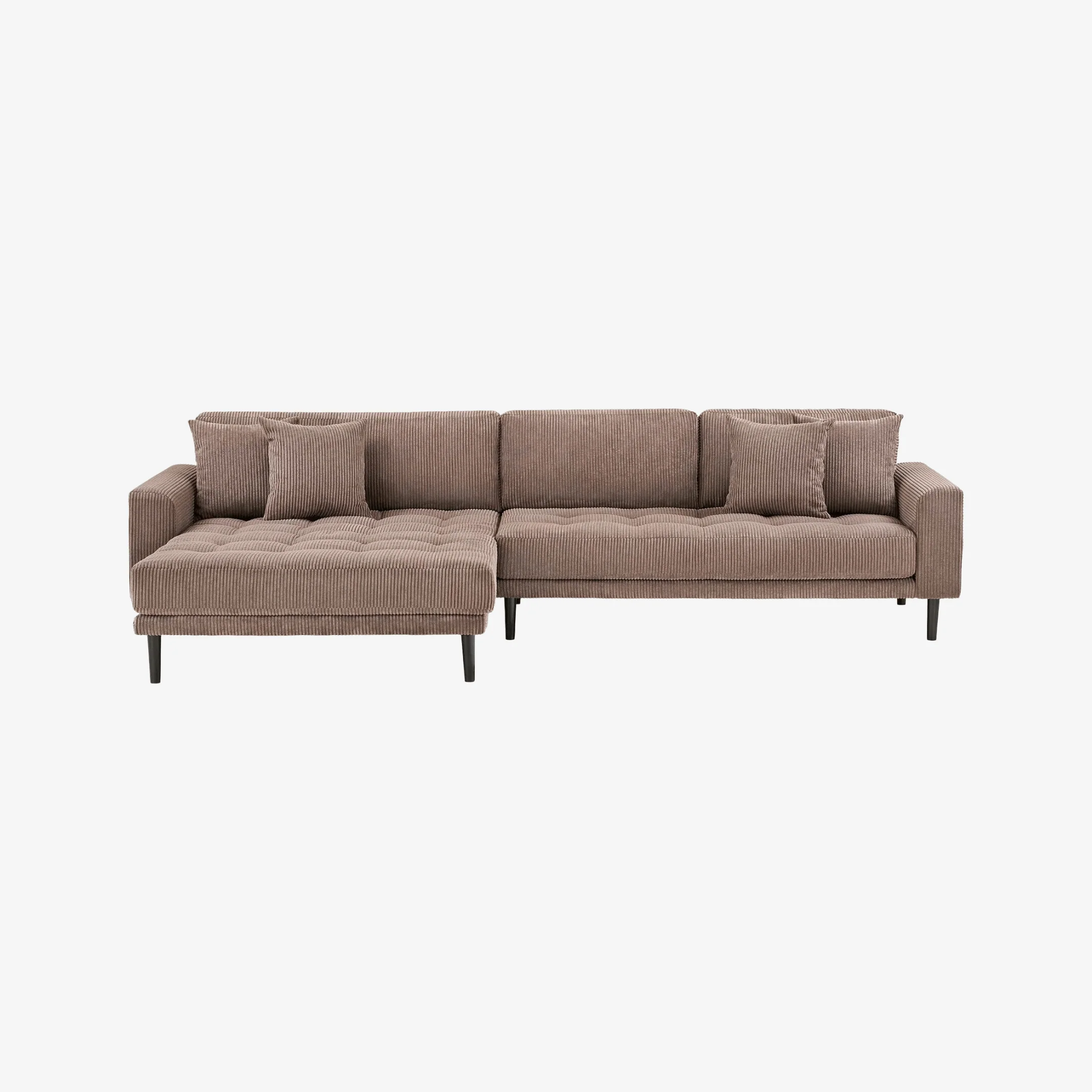 LESU | ספת שזלונג מרופדת בבד קורדרוי, 290 ס"מ - Image 5
