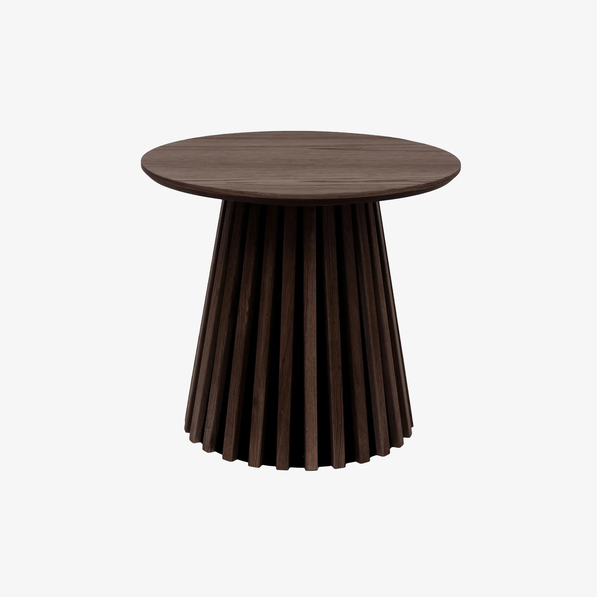 MIYIBA | שולחן צד עגול מעץ, קוטר 50 ס"מ - Image 3