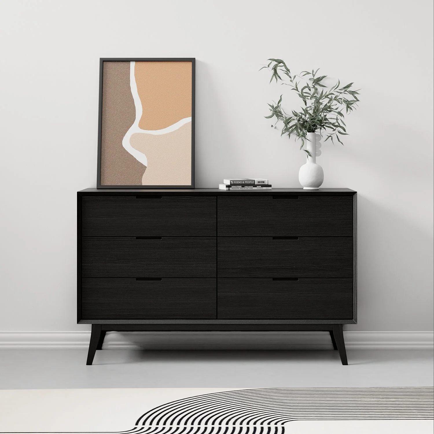 NALLA | קומודה מעץ עם 6 מגירות - Image 9