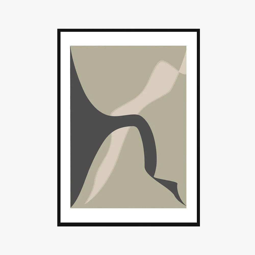 RENOLIN | פרינט דיגיטלי מופשט במסגרת עץ מלא - Image 3