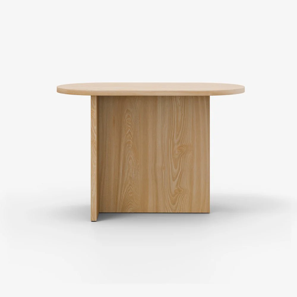 SAJA | שולחן צד אובלי מעץ, 70/35 ס"מ - Image 10